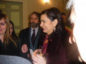 claudio con la Boldrini